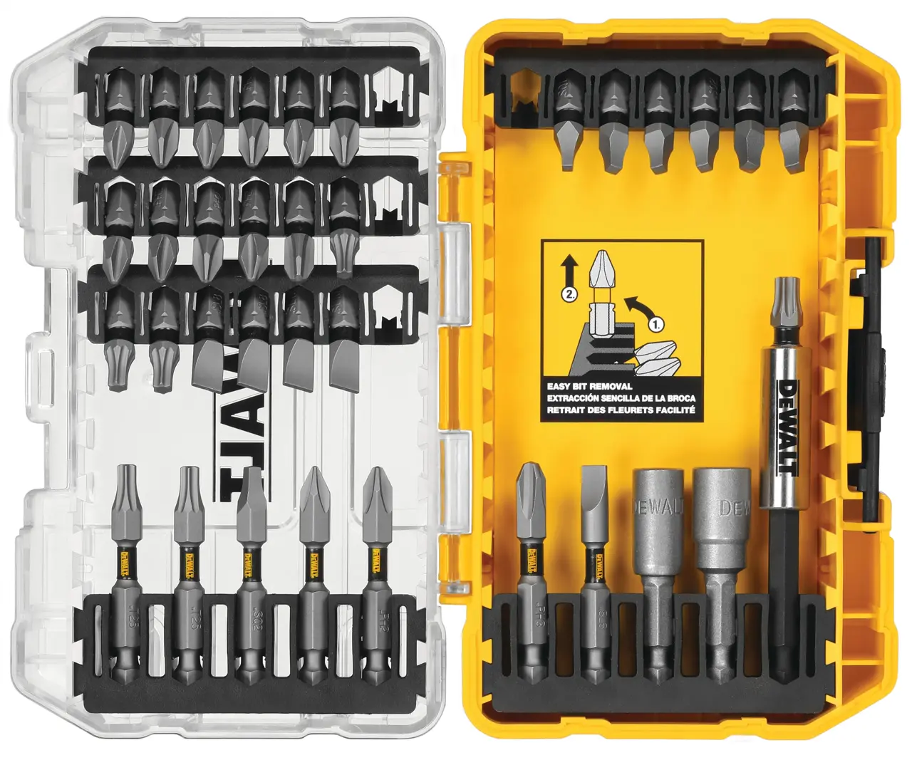 35-Piece Tough Grip Screwdriving Bit Set with Toughcase+