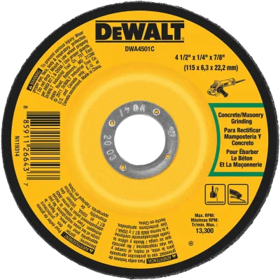 4-1/2-IN. X 1/4-IN. X 7/8-IN. Concrete/masonry Grinding Wheel