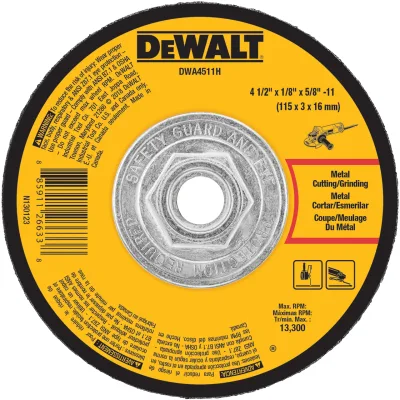 4-1/2-IN. X 1/8-IN. X 5/8-IN.-11 Metal Grinding Wheel