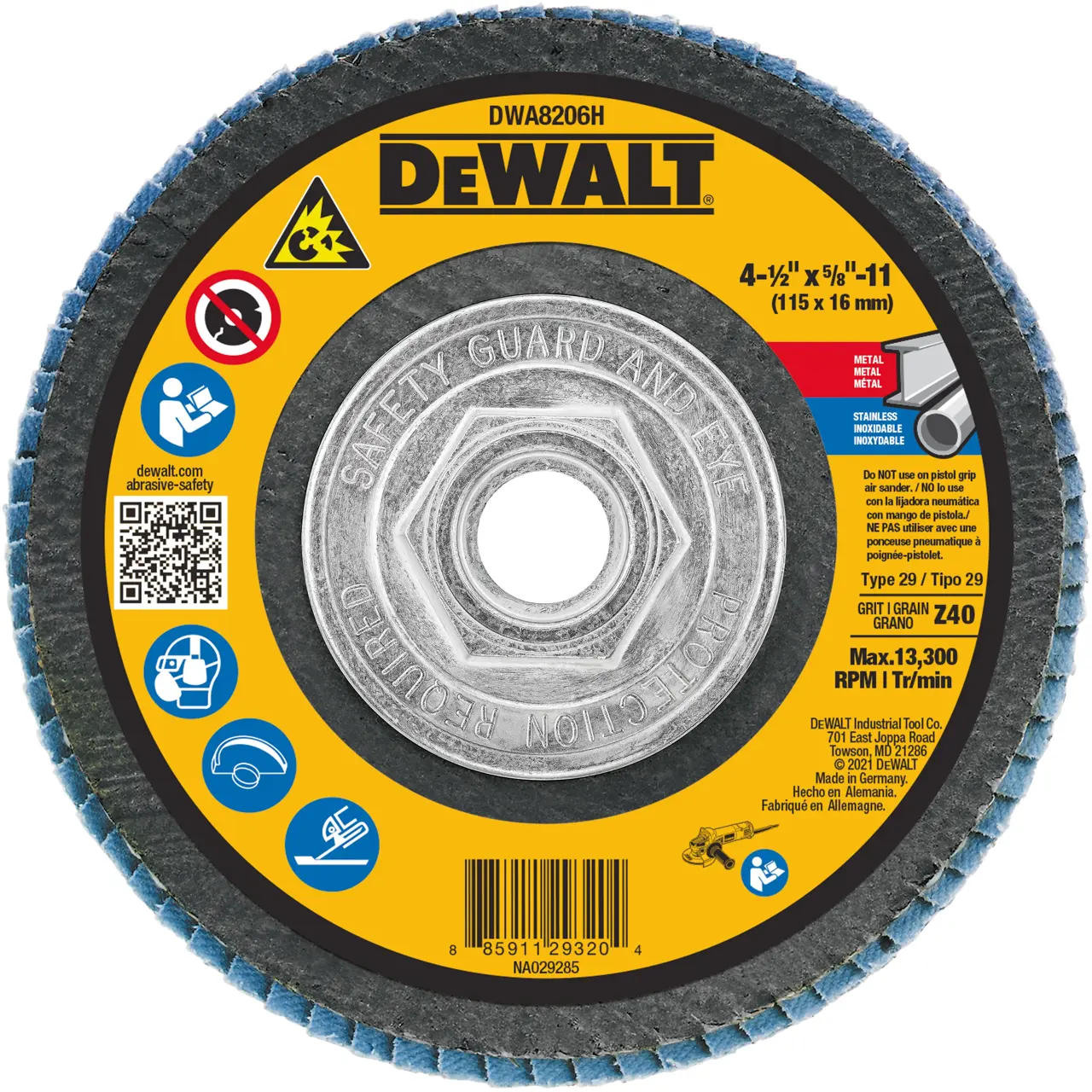 4-1/2-IN. X 5/8-IN.-11 T29 Flap Disc (40 Grit)
