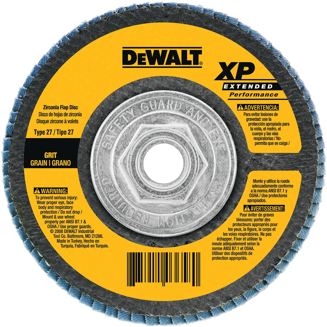 4-1/2-IN. X 5/8-IN.-11 Type 27 HP Flap Disc (80 Grit)