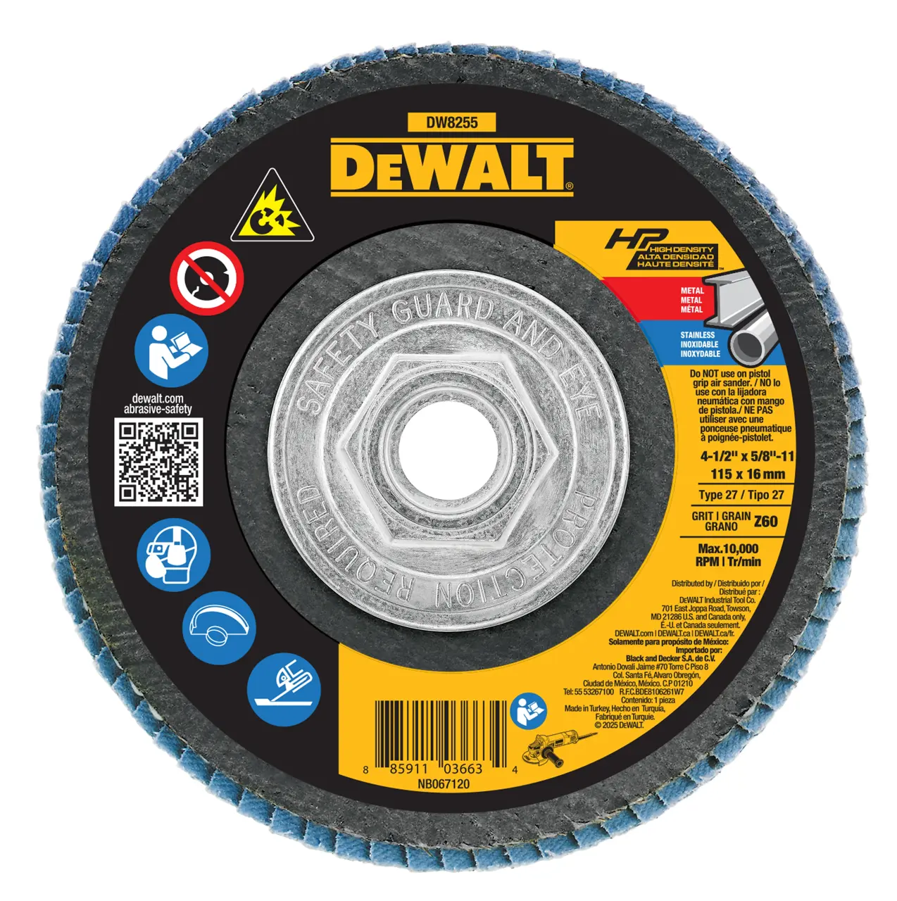 4-1/2-IN. X 5/8-IN.-11 Xp Flap Disc (60 Grit)
