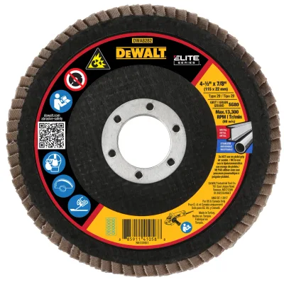 4-1/2-IN. X 7/8-IN. 80G T29 elite ceramic flap disc
