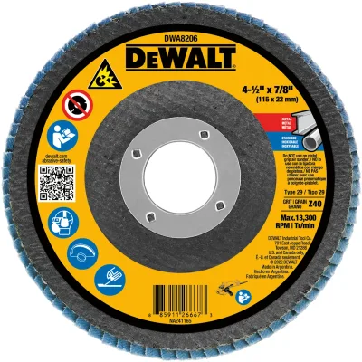 4-1/2-IN. X 7/8-IN. Zirconia T29 Flap Disc (40 Grit)