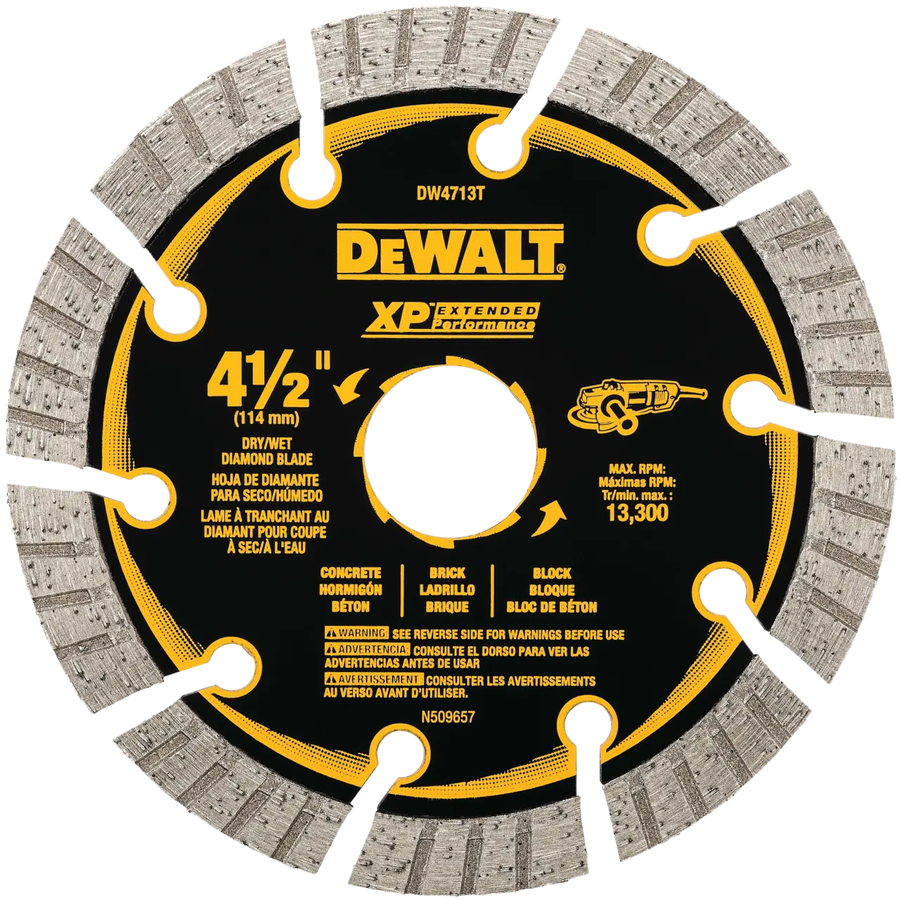 4-1/2-IN. XP™ turbo segmented diamond blade