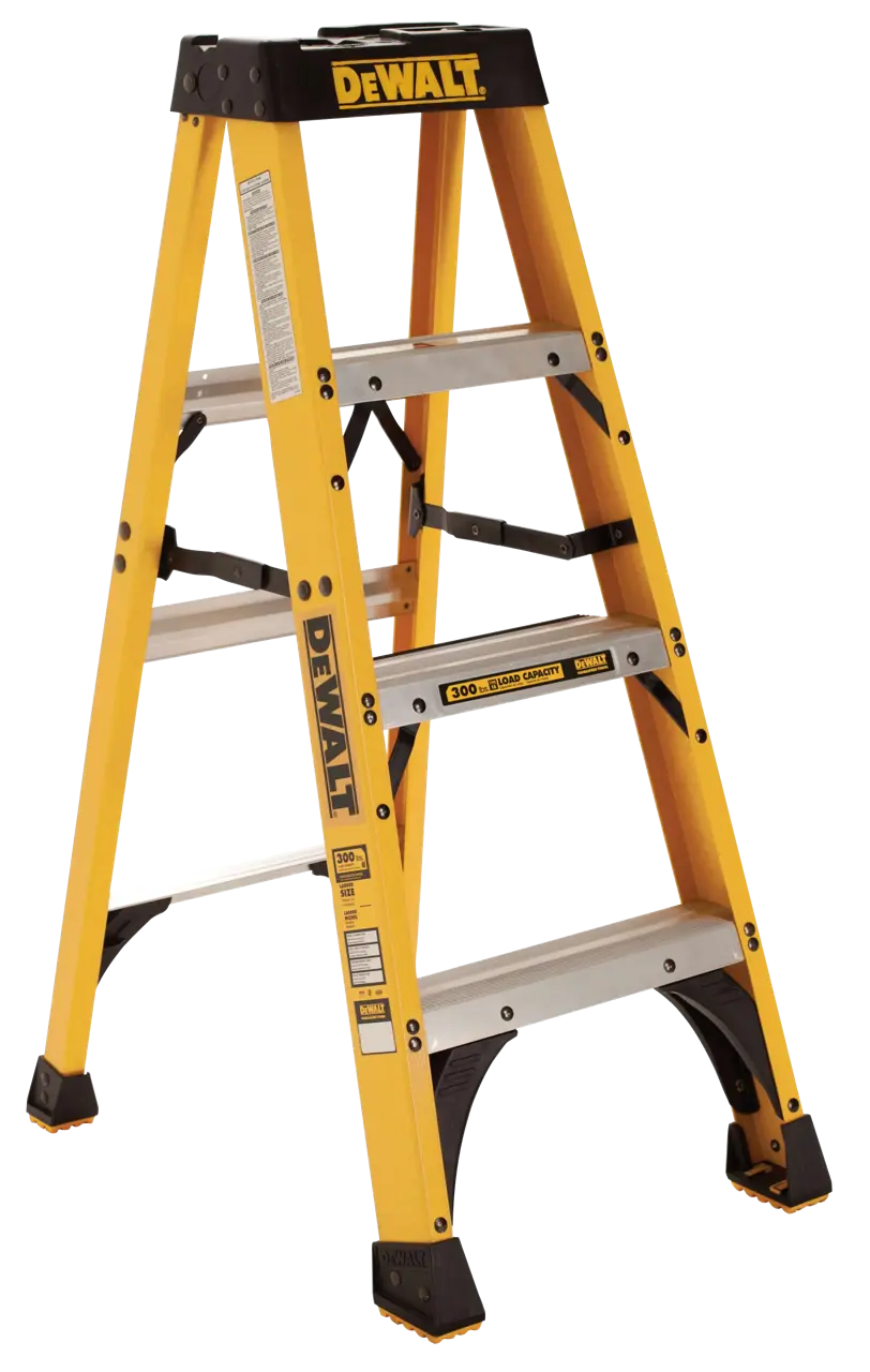 4' fiberglass stepladder 300 lbs load capacity