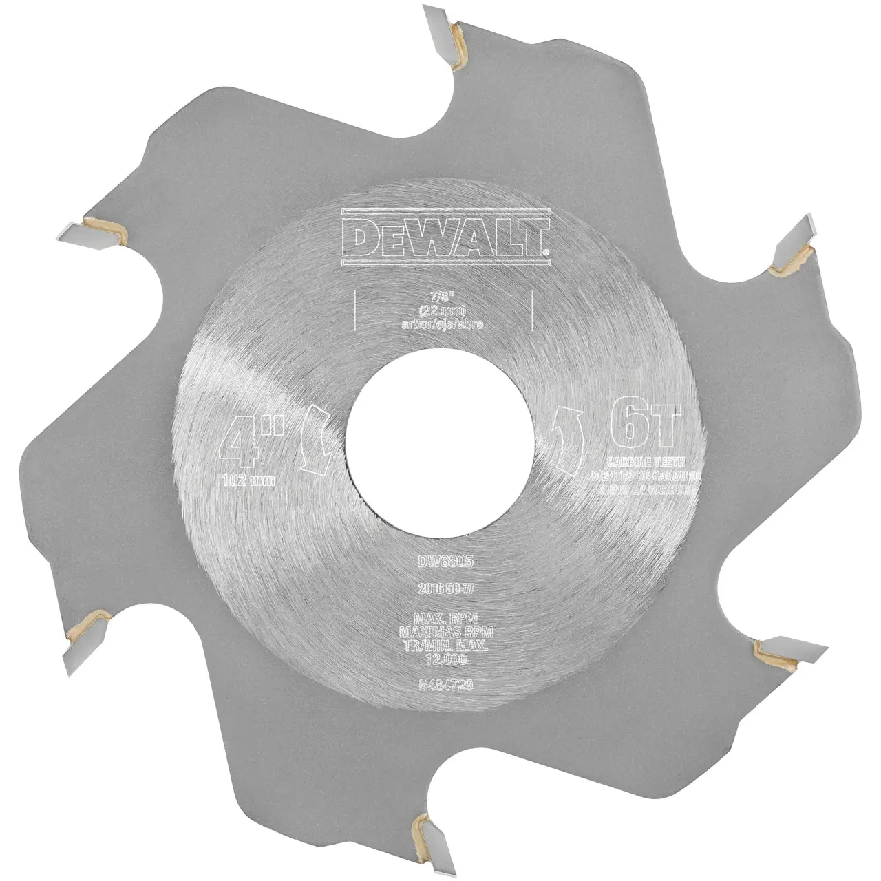 4-IN. (102mm) 6 Tooth Plate Joiner Blade