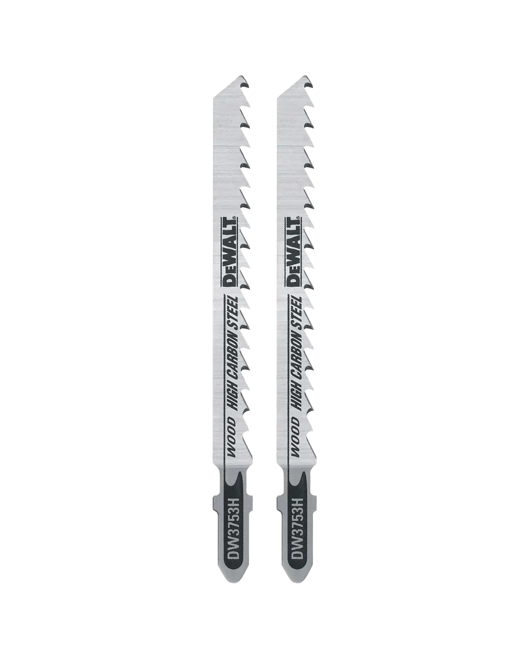 4-IN. (102mm) 6-Tpi T-shank HCS Jig Saw Blade for Clean Cut Wood Cutting (2-Pack)