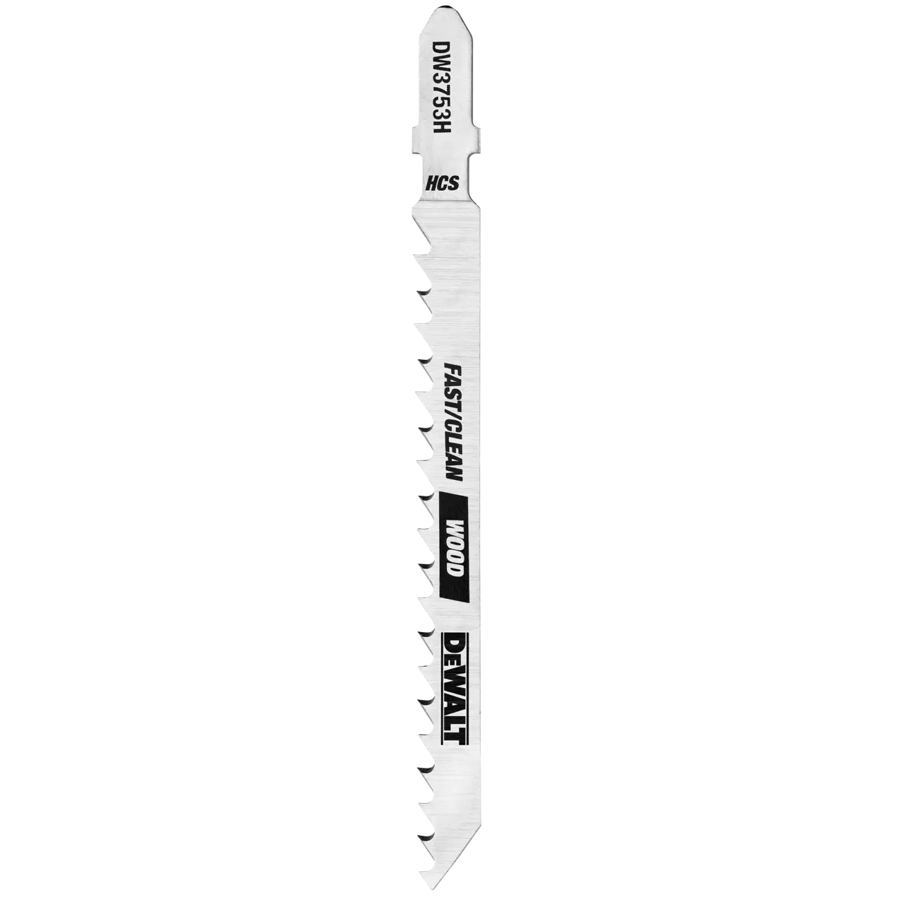 4-IN. 6-Tpi fast clean cut wood HCS t-shank jig saw blade (5-Pack)