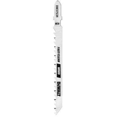 4-IN. 6-Tpi fast clean cut wood HCS t-shank jig saw blade (5-Pack)