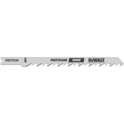 4-IN. 6 TPI U-shank HCS Jig Saw Blade for Clean Cut Wood Cutting (2-Pack)