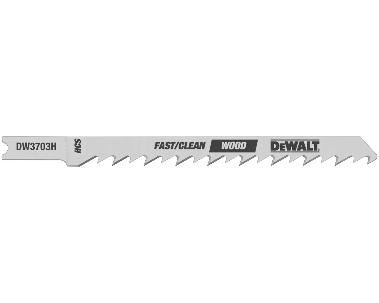 4-IN. 6 Tpi U-Shank Hcs Jig Saw Blade for Clean Cut Wood Cutting (5-Pack)