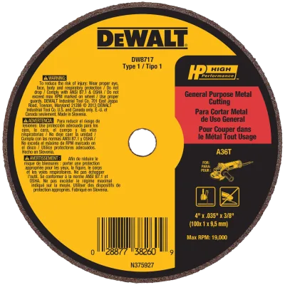 4-IN. X .035-IN. X 3/8-IN. A36T Fast Cutting Wheel