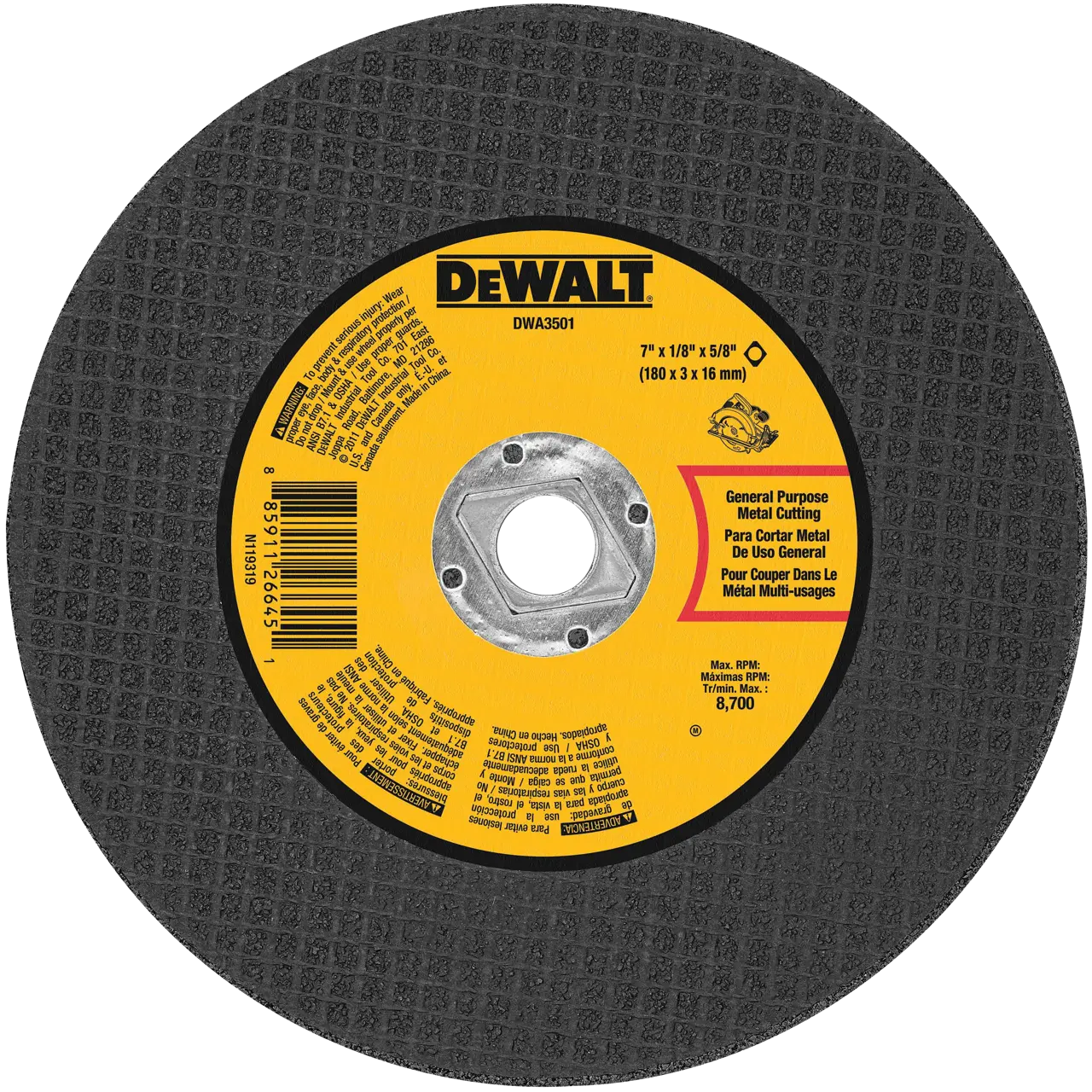 4-IN. X .045-IN. X 5/8-IN. Metal Cut-Off Wheel