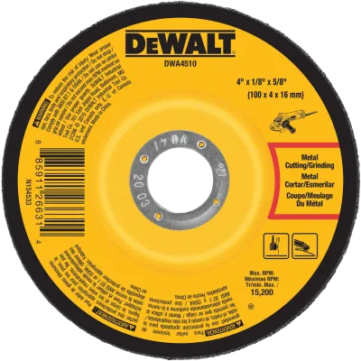 4-IN. X 1/8-IN. X 5/8-IN. Metal Grinding Wheel