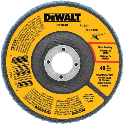 4-IN. X 5/8-IN. 40 Grit Zirconia T29 Flap Disc Contaminant-Free