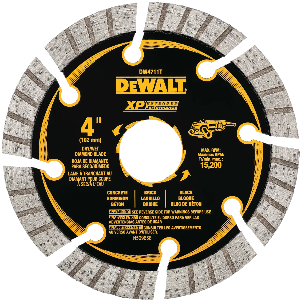 4-IN. XP™ turbo segmented diamond blade