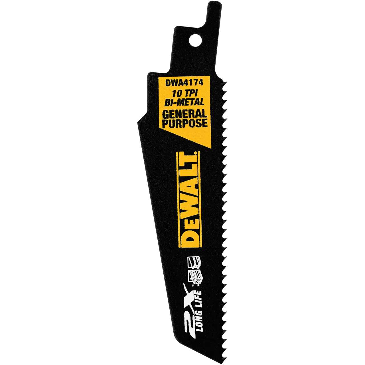 4-Inch 10TPI 2X Recip Blade (5-Pack)