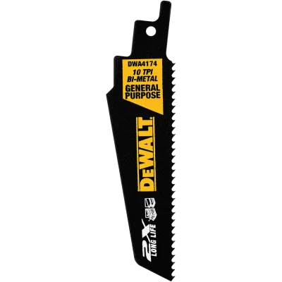 4-Inch 10TPI 2X Recip Blade (5-Pack)