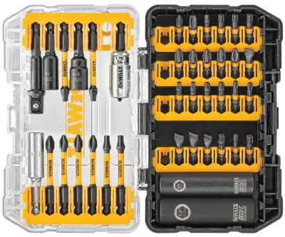 40-Piece FLEXTORQ® impact ready screwdriving bit set with ToughCase+