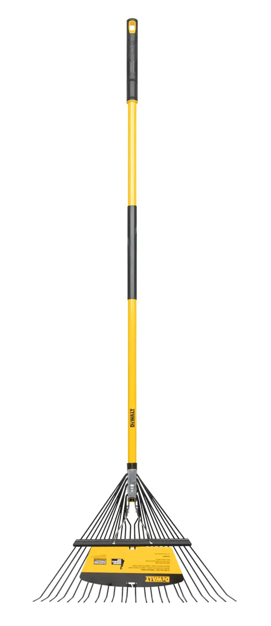 46-IN. 24-Tine Fiberglass Handle Leaf Rake
