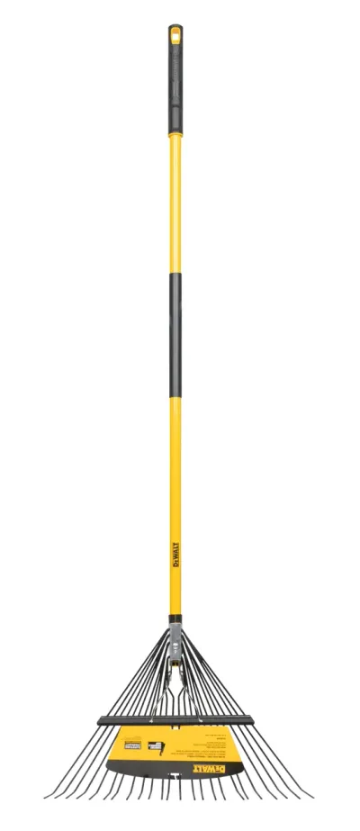 46-IN. 24-Tine Fiberglass Handle Leaf Rake