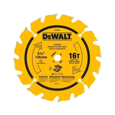 5-3/8-IN. 16T Carbide Saw Blade for Wood