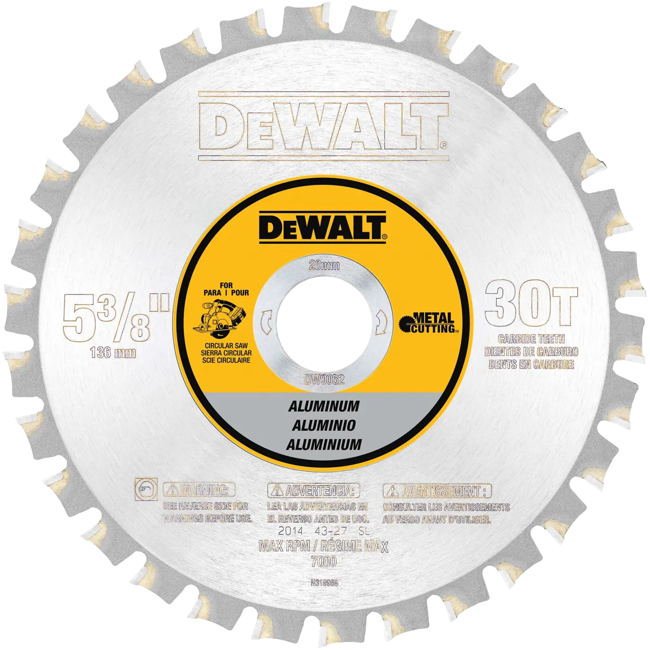 5-3/8-IN. 30T Metal Cutting Circular Saw Blade (136mm)