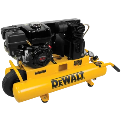 5.5 HP belt drive gas-powered wheelbarrow air compressor (8 gal) (150 PSI)