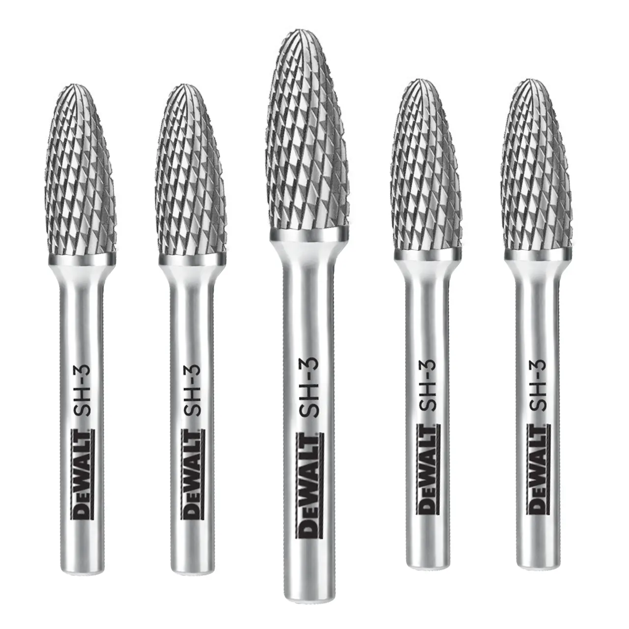 5 Pack Carbide Burr Size SH-3