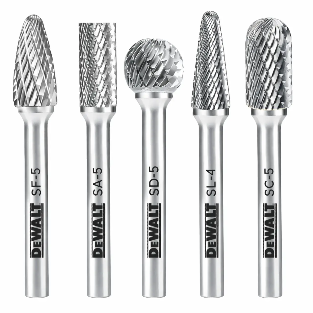 5 Pack Size 5 Carbide Burrs