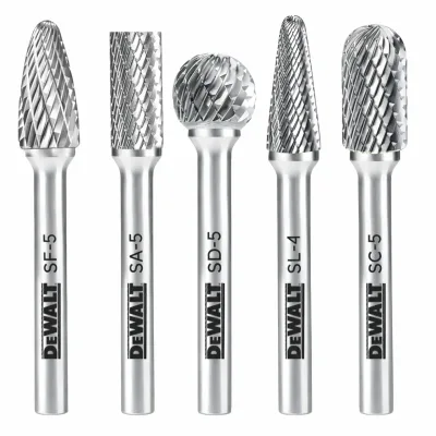 5 Pack Size 5 Carbide Burrs
