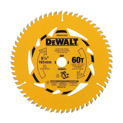 DEWALT 6-1/2" 60T Circular Saw Blade DWA261260L