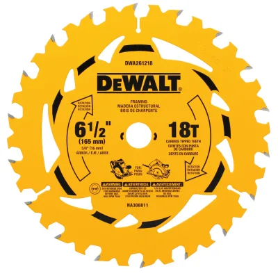 6-1/2-IN. 18T circular saw blade
