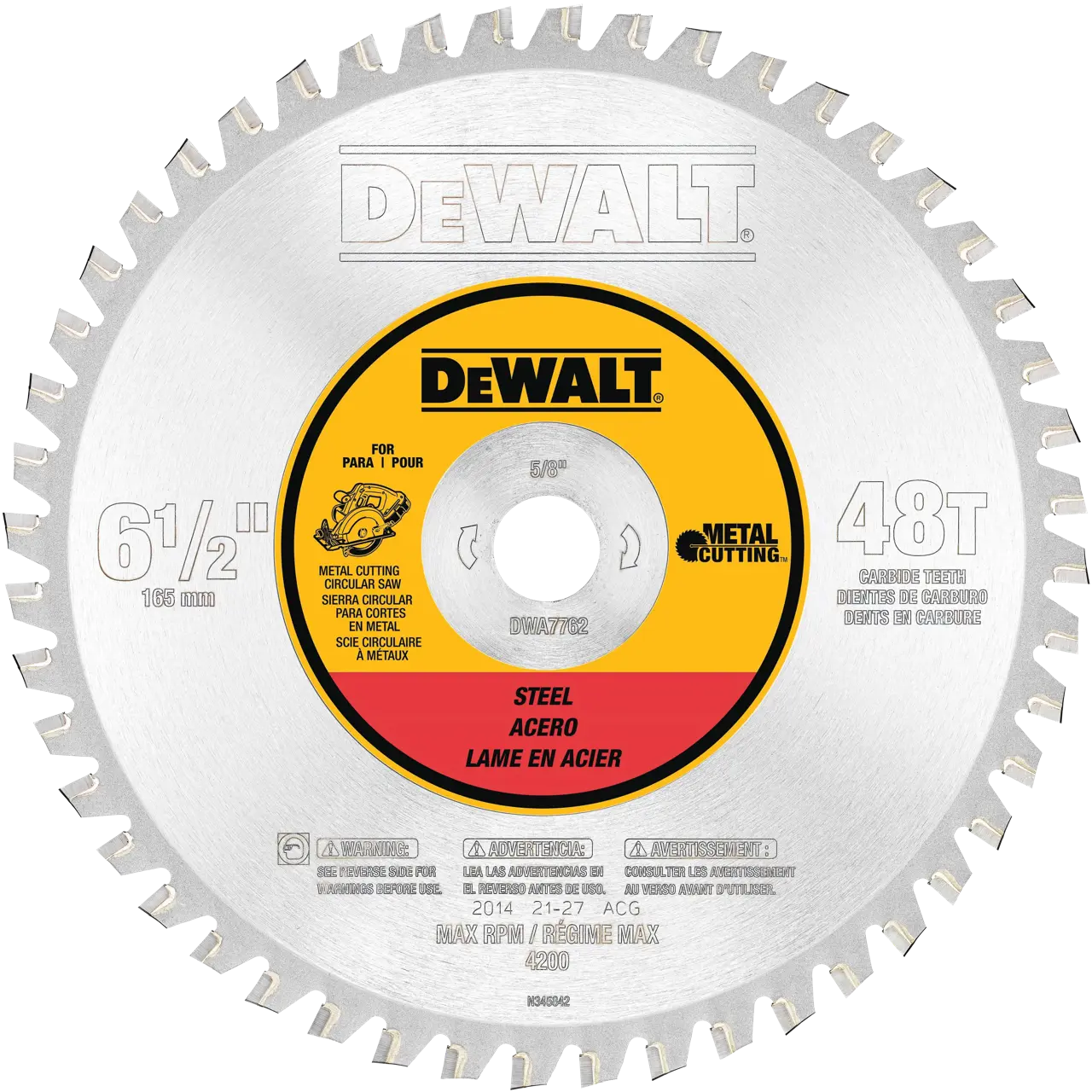 6-1/2-IN. 48T Ferrous Metal Cutting Saw Blade
