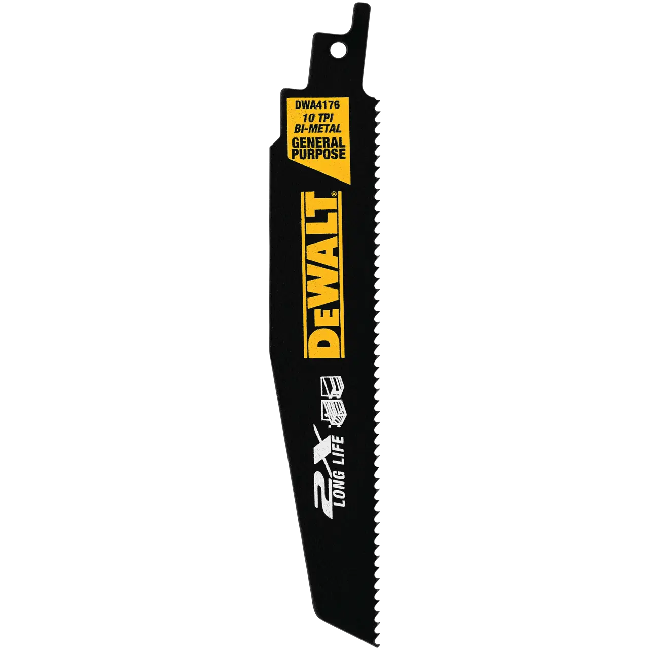 6-IN. 10TPI 2X Recip Blade (5-Pack)