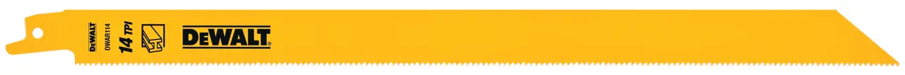 6-IN. (152mm) 14-Tpi Straight Back BI-metal Reciprocating Blade (5-Pack)