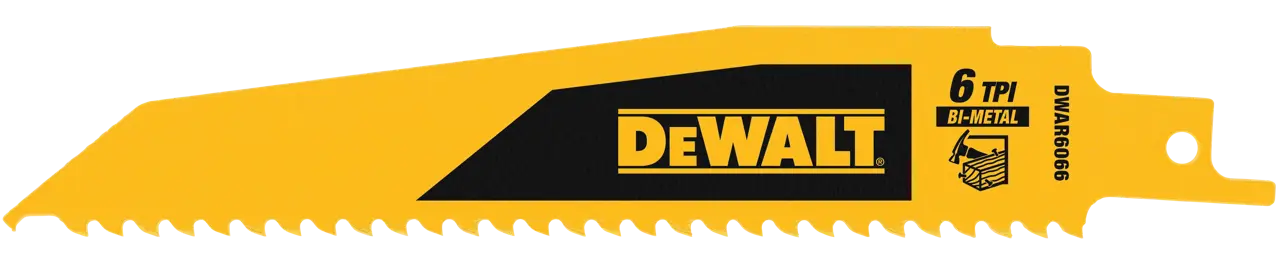 6-IN. 6 TPI metal cutting BI-metal reciprocating saw blades (25 pack)