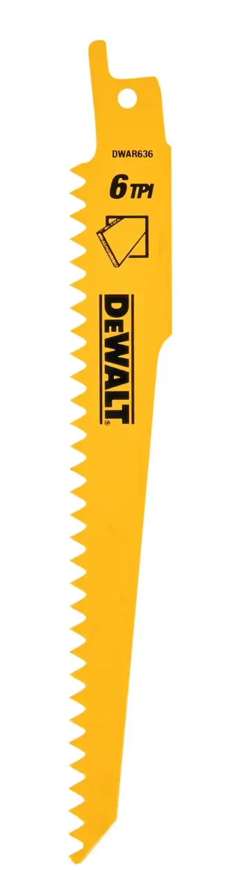 6-IN. 6 Tpi Plaster Cutting Bi-Metal Reciprocating Saw Blades (5 Pk)