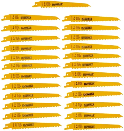 6-IN. 6 Tpi Taper Back Bi-Metal Reciprocating Blade for General Purpose Wood Cutting
