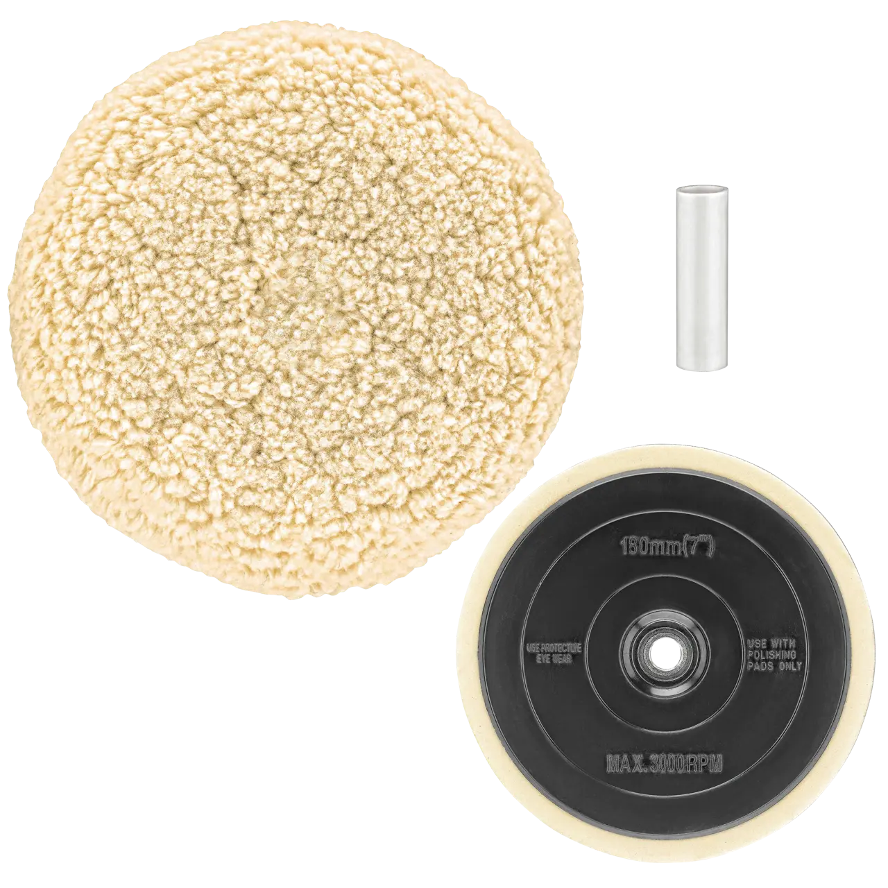 6-IN. X 5/8-IN.-11 Hook & Loop Backing Pad with Cotton Polishing Buff