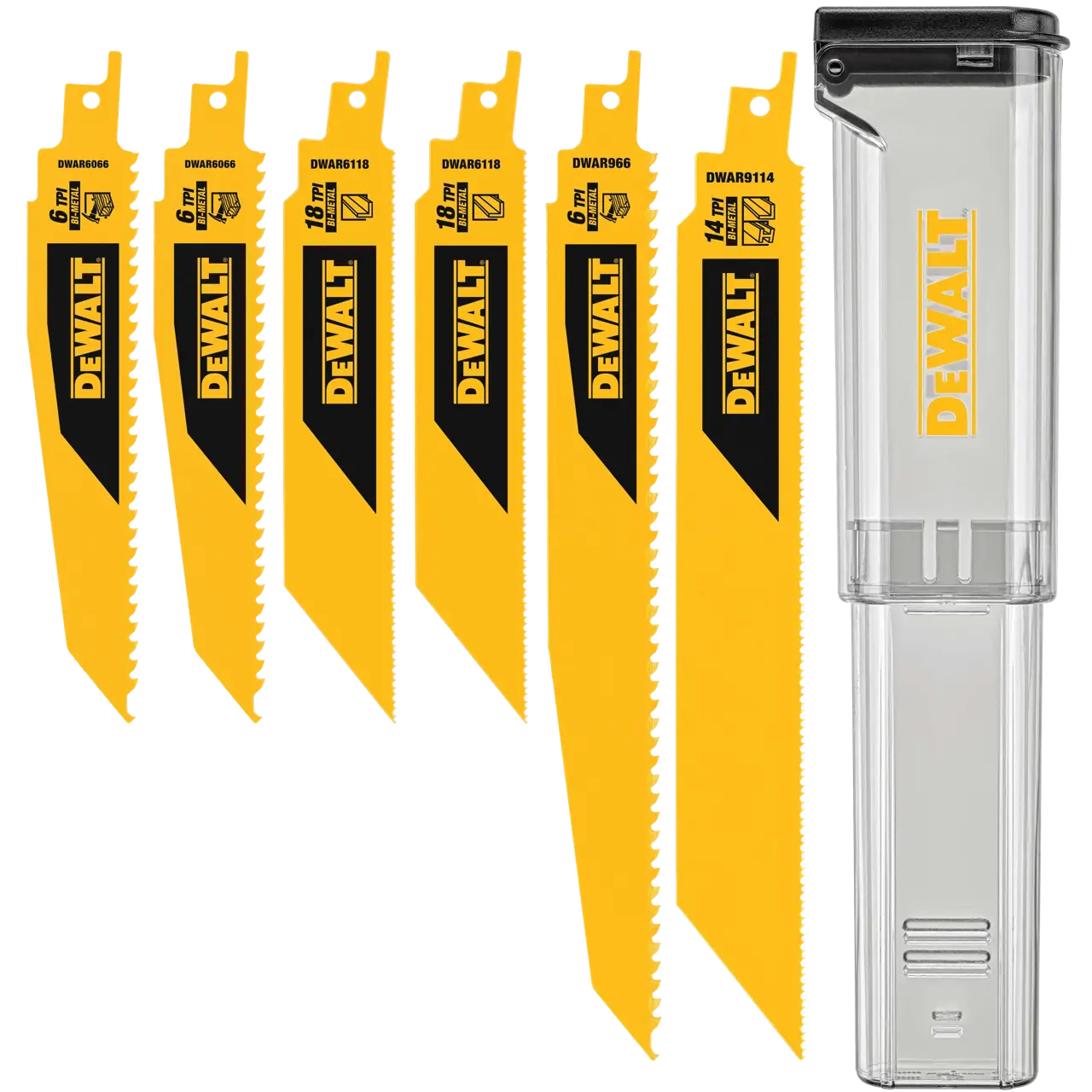 6-PC. Reciprocating blade kit with case