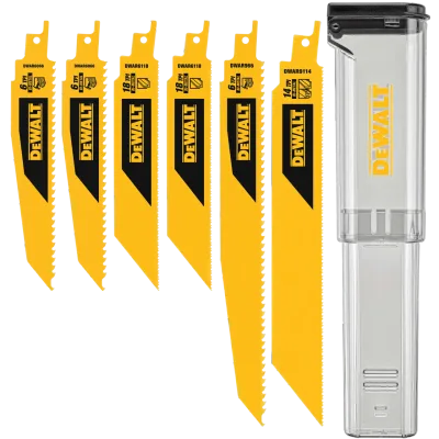 6-PC. Reciprocating blade kit with case