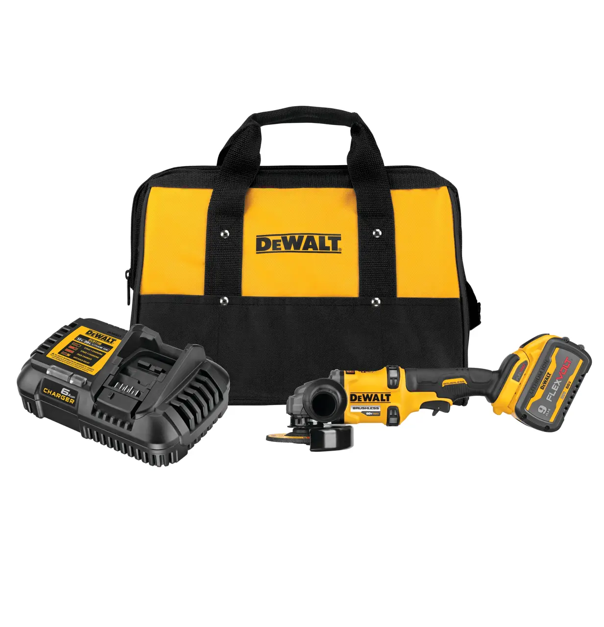60V MAX* Brushless Cordless 4-1/2-IN. - 6-IN. Grinder with Kickback Brake Kit