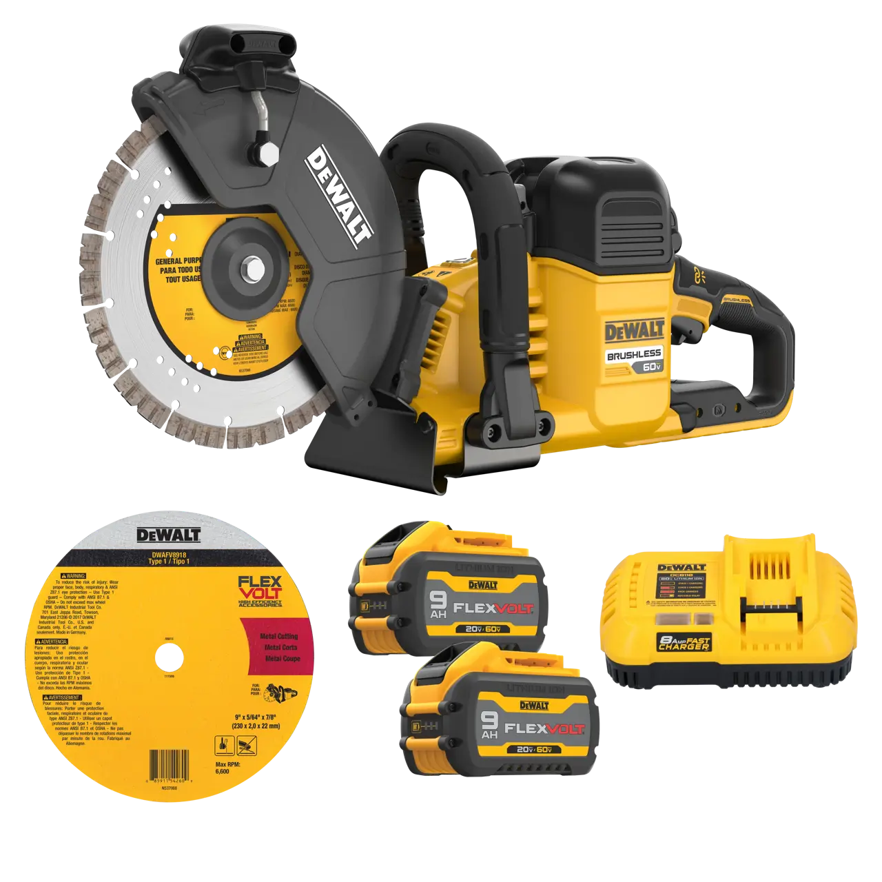 60V MAX* Brushless Cordless 9-IN. Cut-off Saw