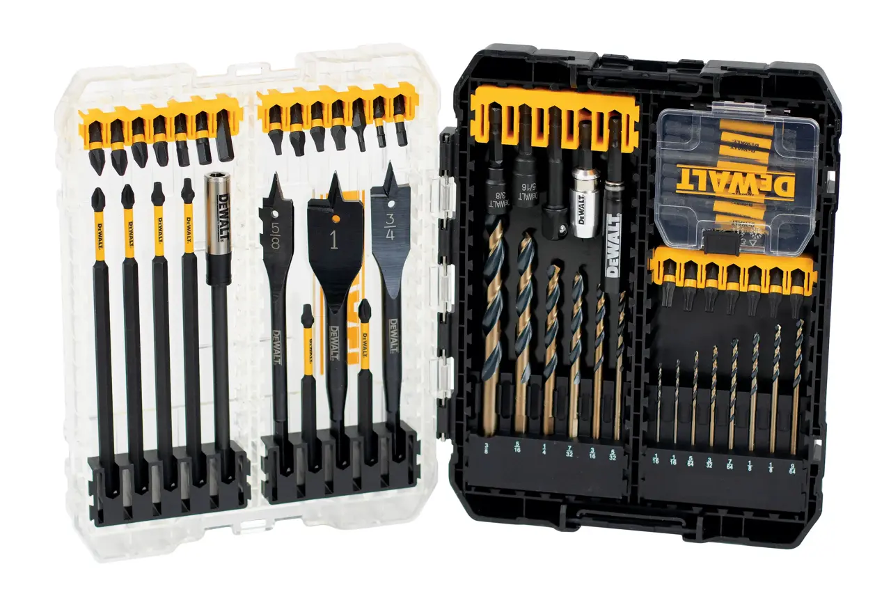 66-Piece FLEXTORQ® impact ready drilling and driving bit set with ToughCase+