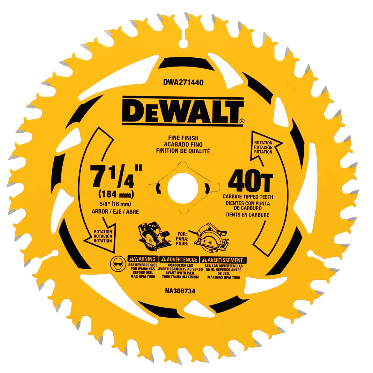 7-1/4-IN. 40T circular saw blade (10-Pack)