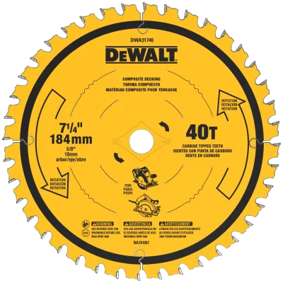 7 1/4-IN. 40T composite decking blade