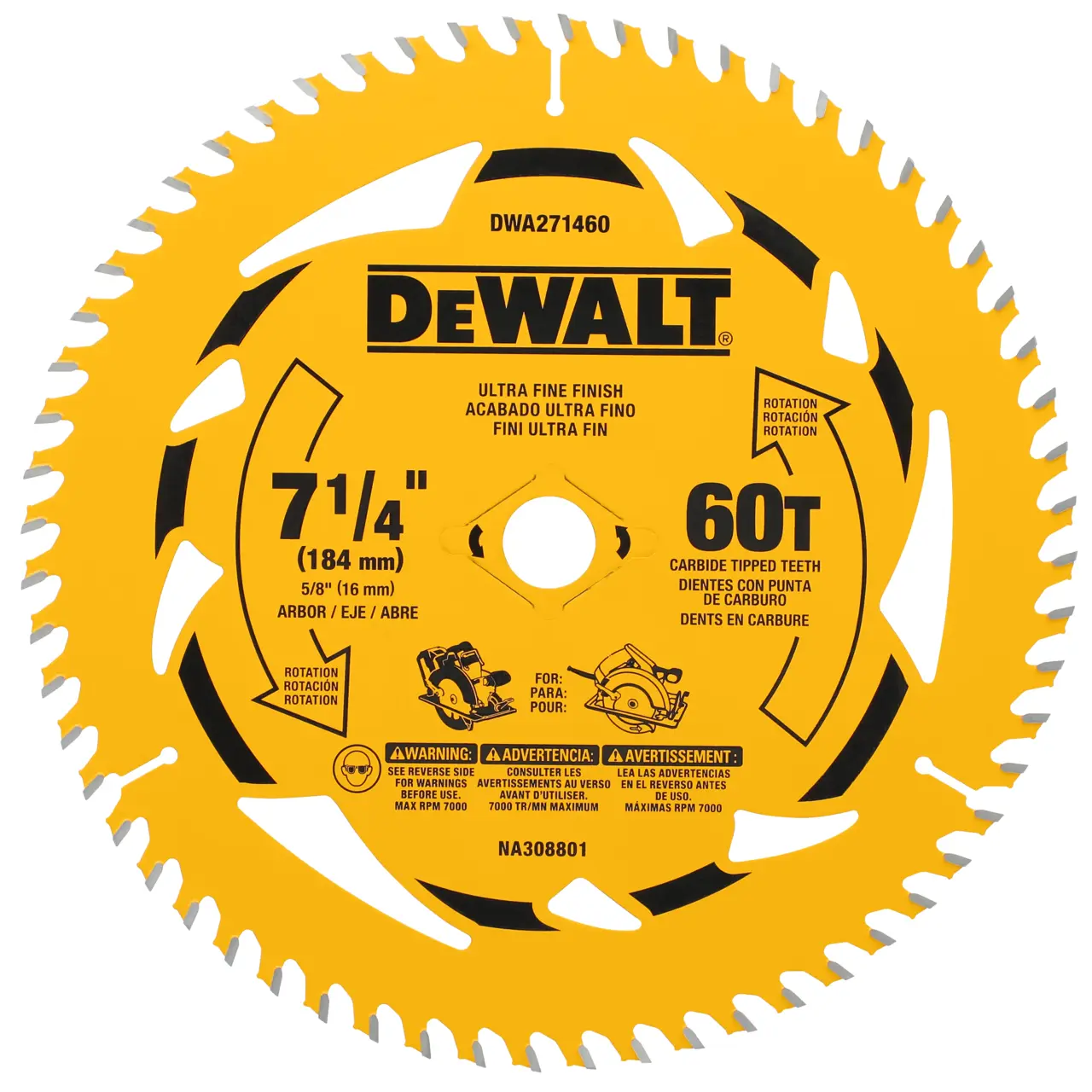 7-1/4-IN. 60T circular saw blade (10-Pack)