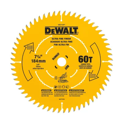 7-1/4-IN. 60T precision trim miter saw blade